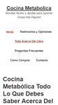 Mobile Screenshot of cocina-metabolica.com