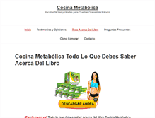 Tablet Screenshot of cocina-metabolica.com